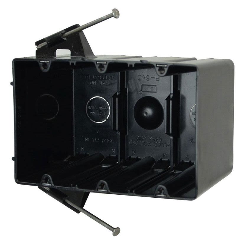 Allied Moulded flexBOX P-643QT Non-Conductive Non-Metallic Switch/Receptacle Box